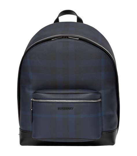 burberry check backpack.